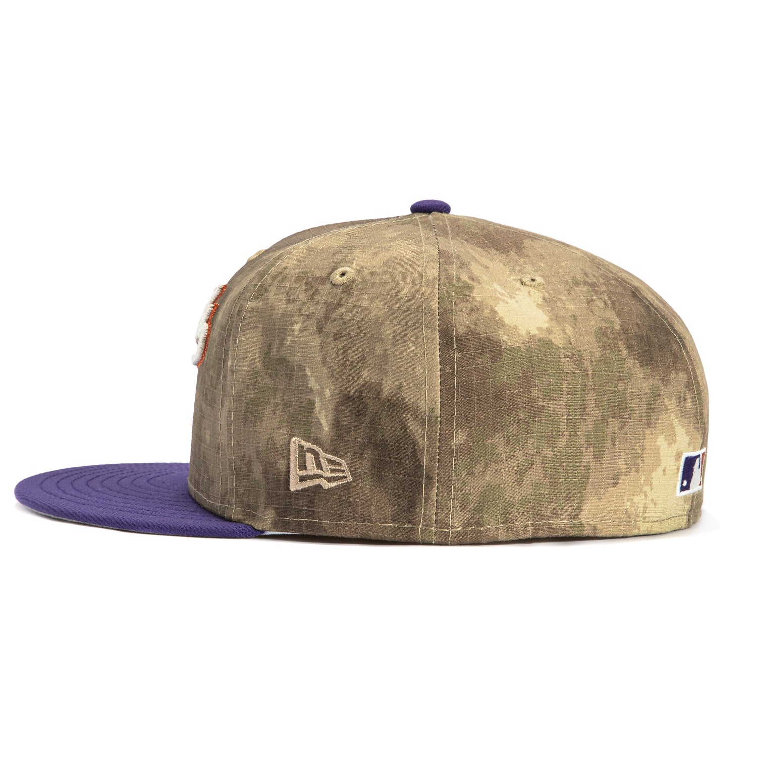 New Era 59Fifty Arizona Diamondbacks Camo Baseball Cap with Inaugural Patch - Water Color Camouflage, Purple - Perfect for MLB Games, Sports Events & Streetwear Fashion