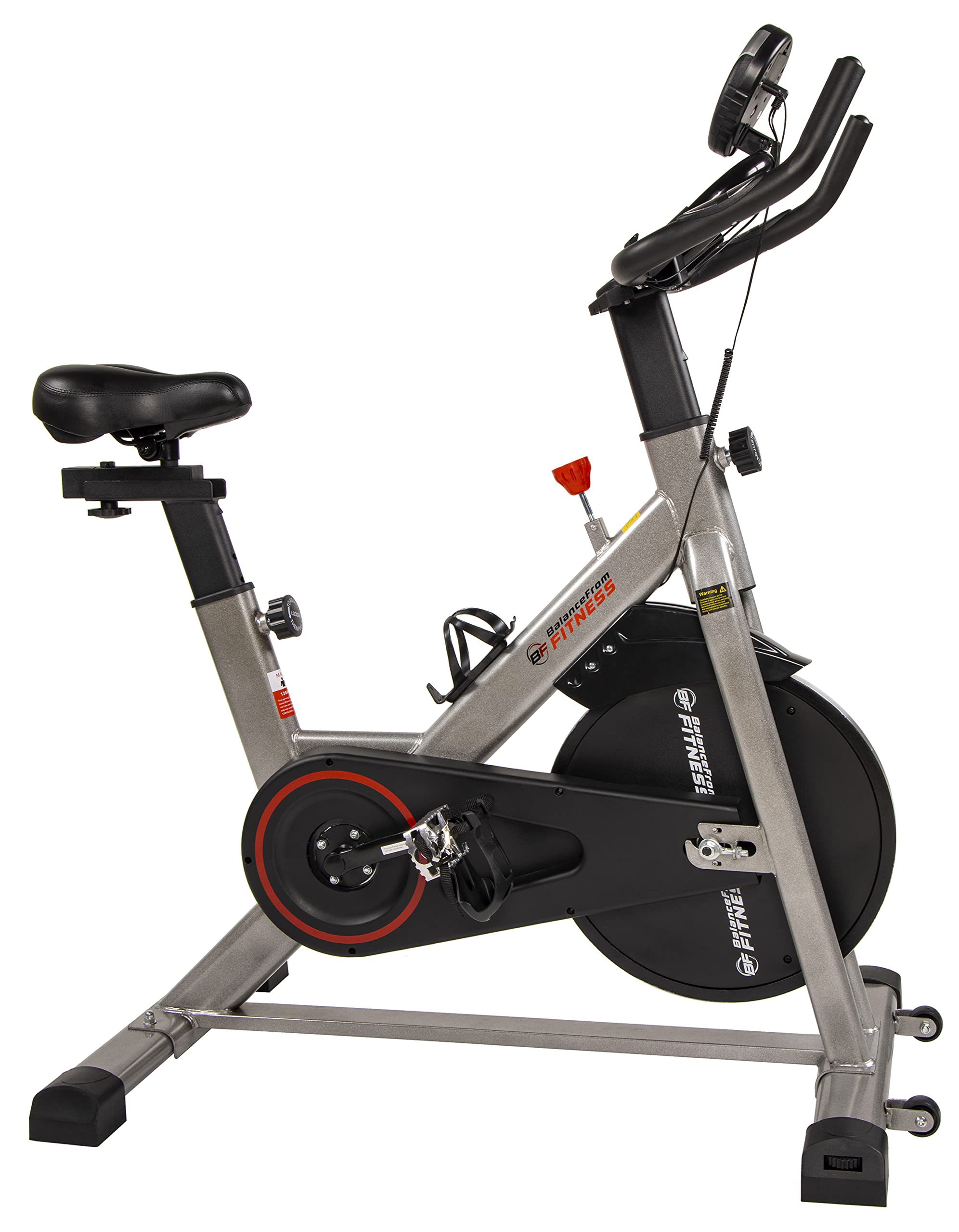 HulkFit BalanceFrom Indoor Cycling Bike - Stationary Exercise Bike with iPad Mount & Comfortable Seat Cushion for Home Gym, Cardio Workout & Fitness Training
