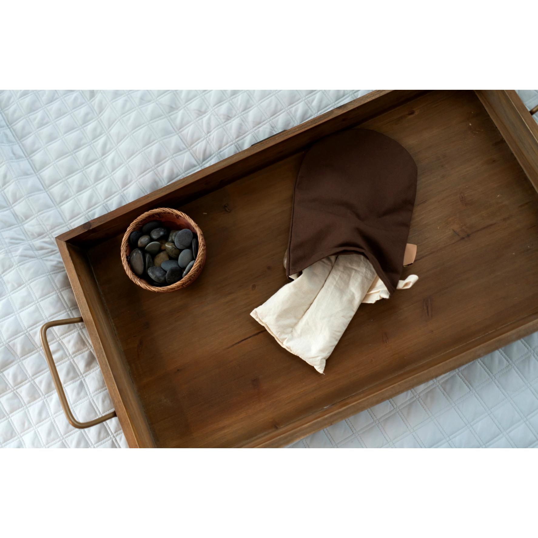Eco-Friendly Herbal Mitts with Covers - 1 Pair for Spa, Massage & Relaxation at Home or Salon
