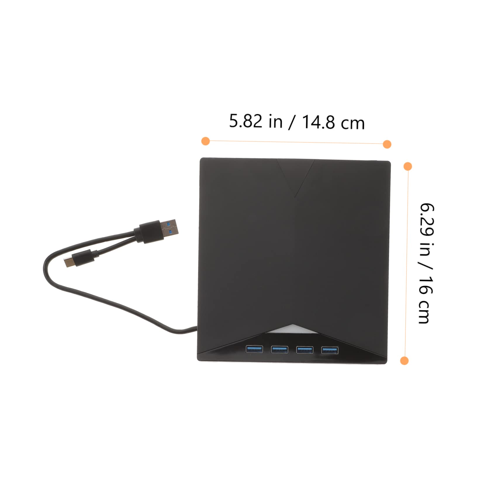 Homoyoyo 4-Piece USB External DVD Drive Burner Writer - Portable CD/DVD ROM Rewriter for Laptop & Computer - Plug & Play for Movies, Music, Software Installation & Data Backup