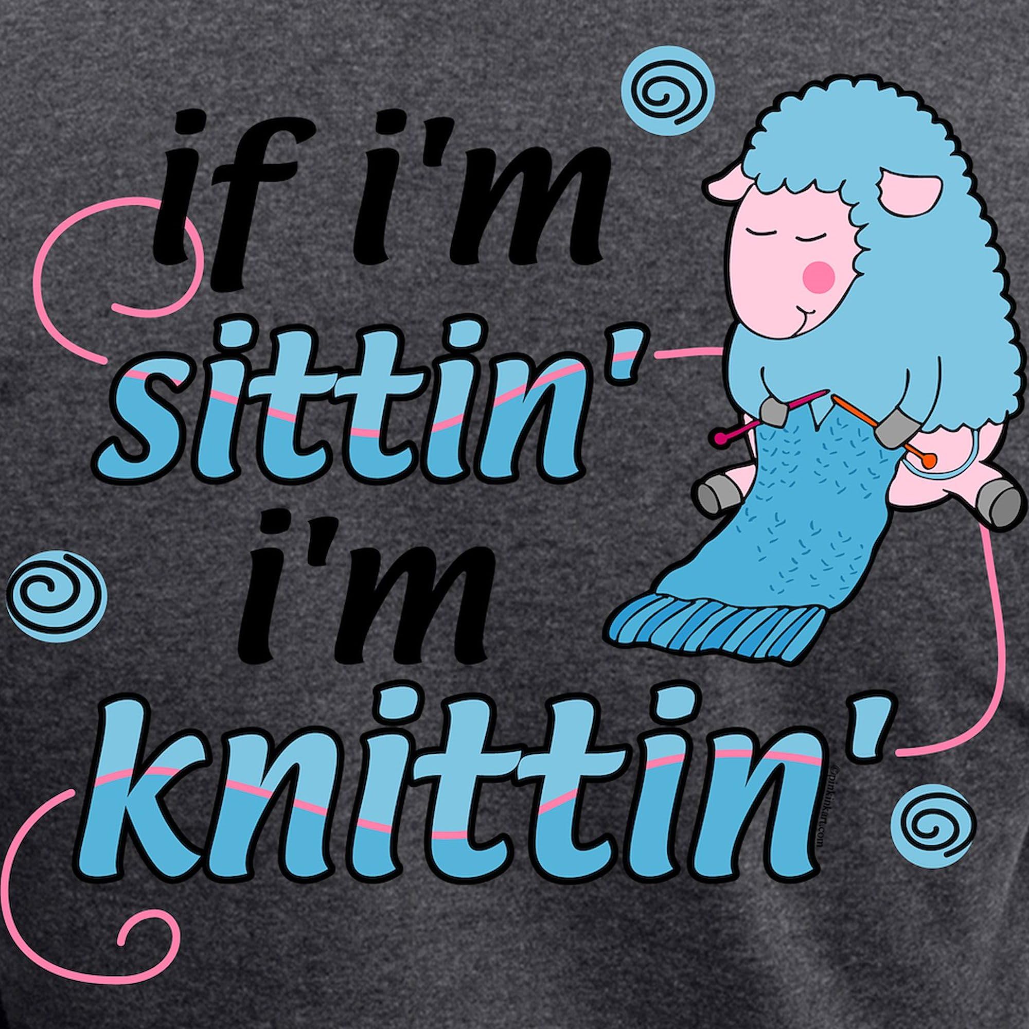 Cozy Women's Knitting Sheep Pajama Set - Charcoal Grey Sleepwear for Relaxing at Home | Perfect for Lounging, Sleepovers & Gift Giving