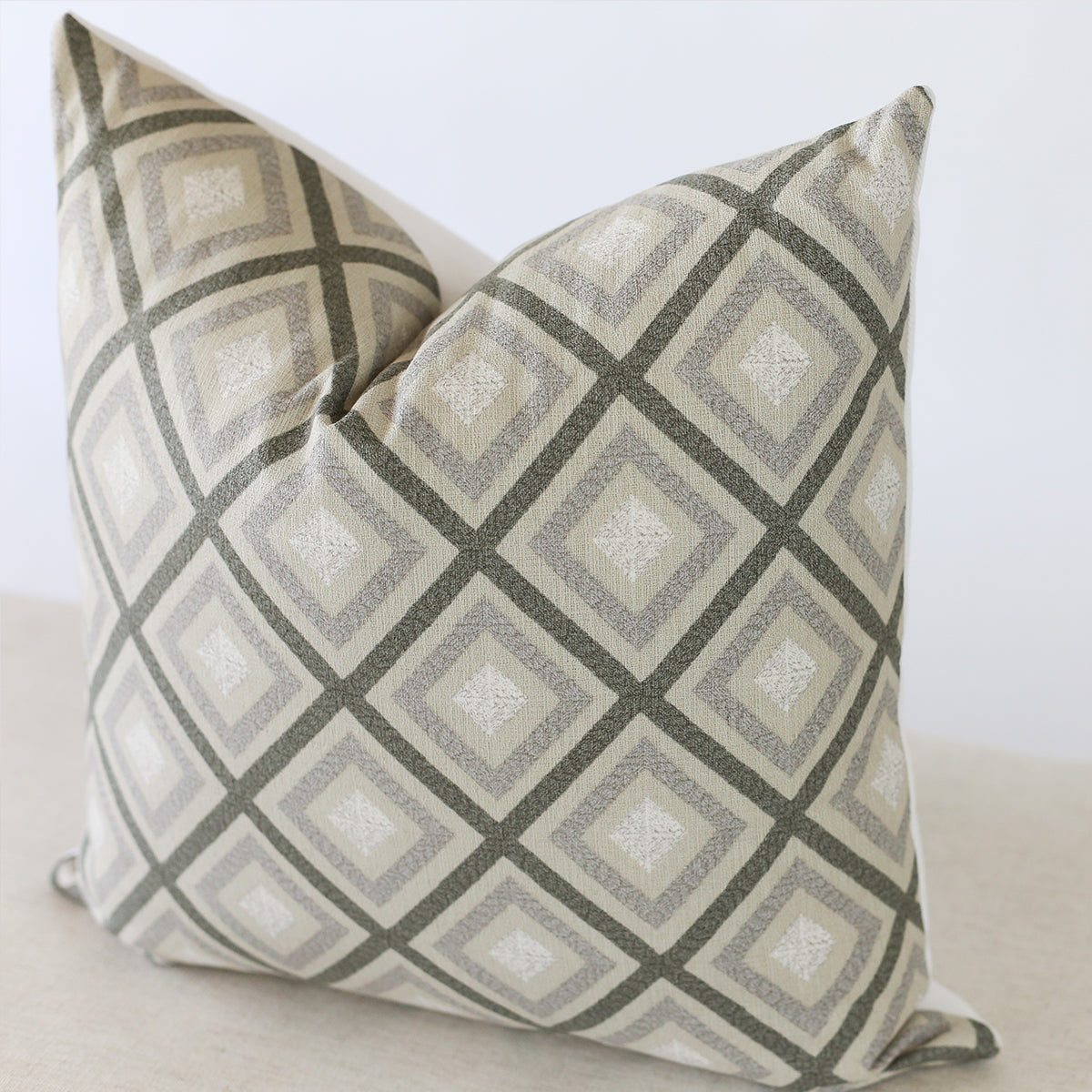 Premium Lucca Pillow Cover - Soft & Breathable Linen Fabric - Decorative Cushion Case for Sofa, Bed, Living Room - Home Decor & Comfort Upgrade