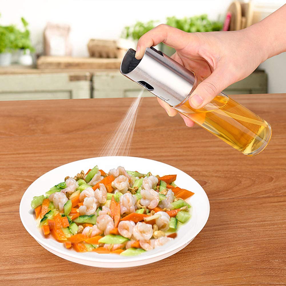 Premium Olive Oil Sprayer Bottle - Non-Aerosol Cooking Oil Dispenser for Air Fryer, Kitchen, Baking, Salad & BBQ | Reusable Vinegar Spritzer for Healthy Cooking & Grilling