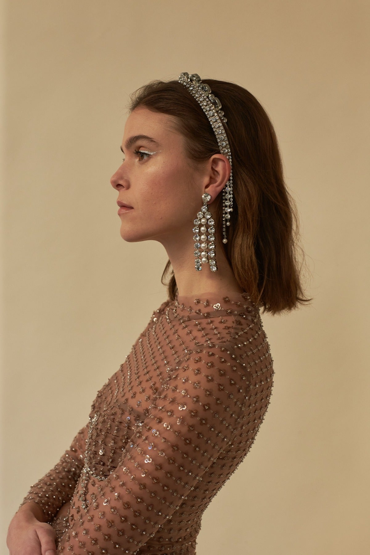 Brielle Tassel Headband for Women - Fashion Hair Accessories for Parties, Weddings & Everyday Wear - Elegant Boho Headpiece with Beaded Details