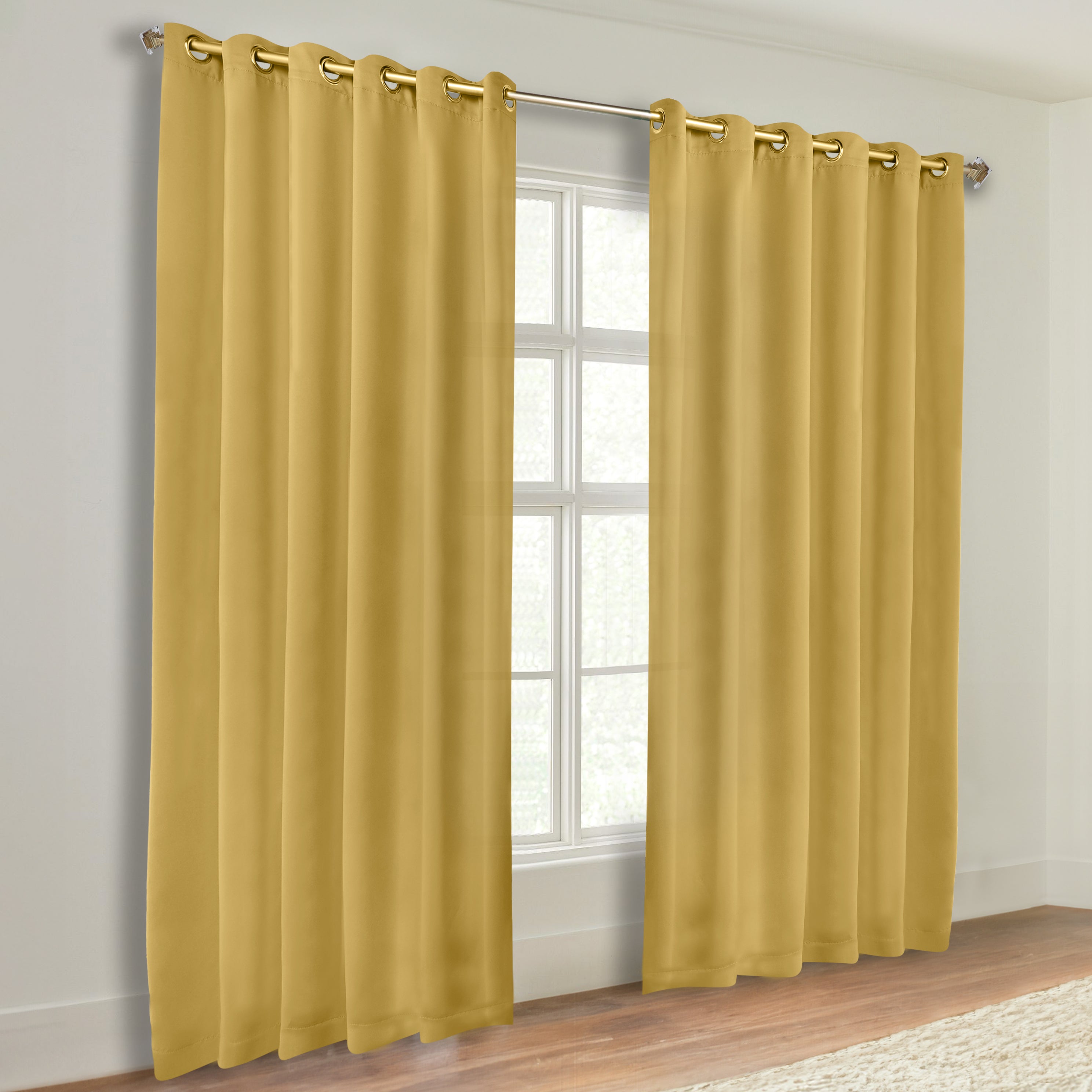 Machine Washable Blackout Curtains Set of 2 - Solid Color Room Darkening Window Treatments for Bedroom & Nursery - Blocks Light & Noise for Better Sleep
