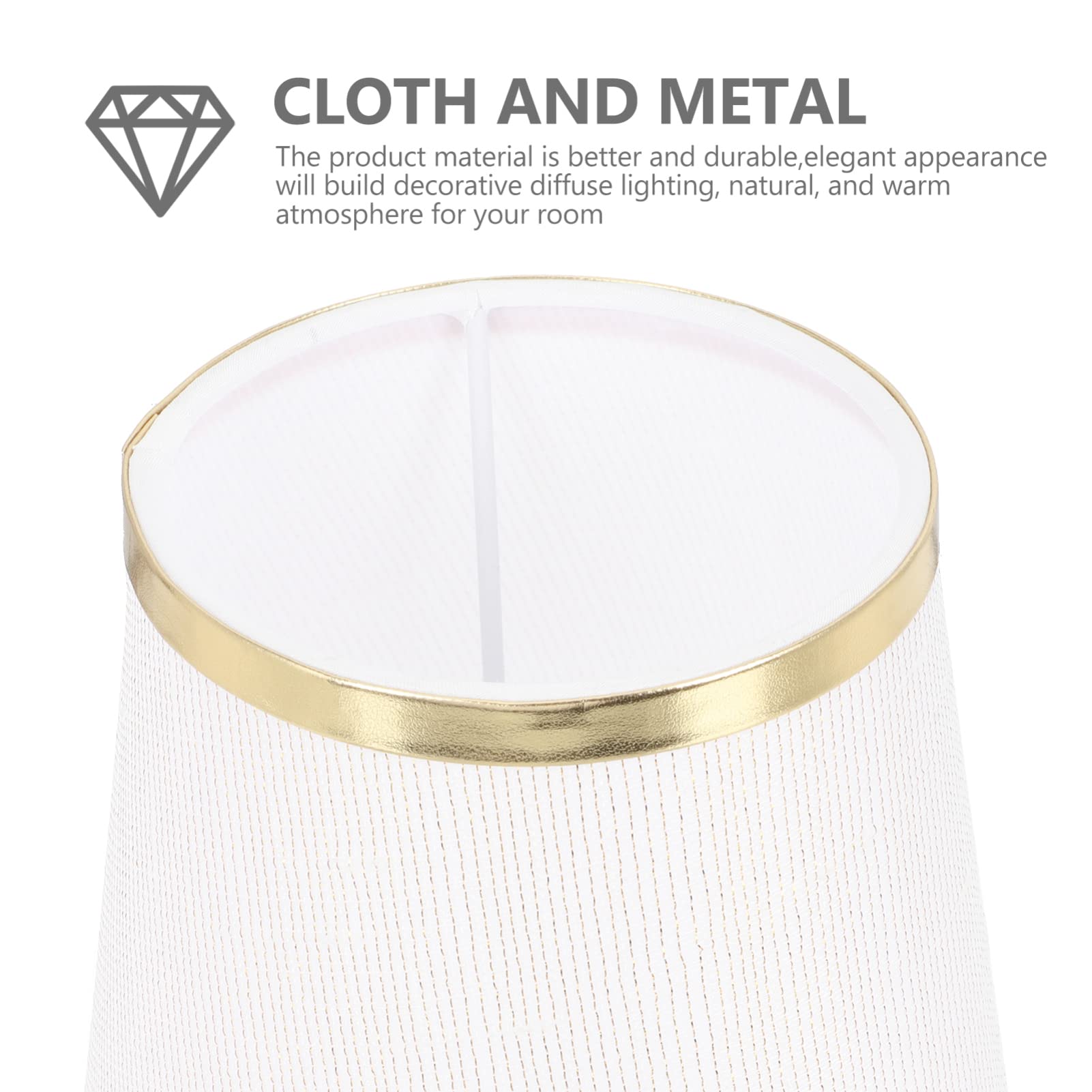 OSALADI Fabric Lamp Shade Cover - Replacement Lampshades for Table Lamps, Chandeliers & Candle Holders | Decorative Metal Light Cover for Home & Office Decor | Perfect for Living Room, Bedroom & Dining Room Lighting