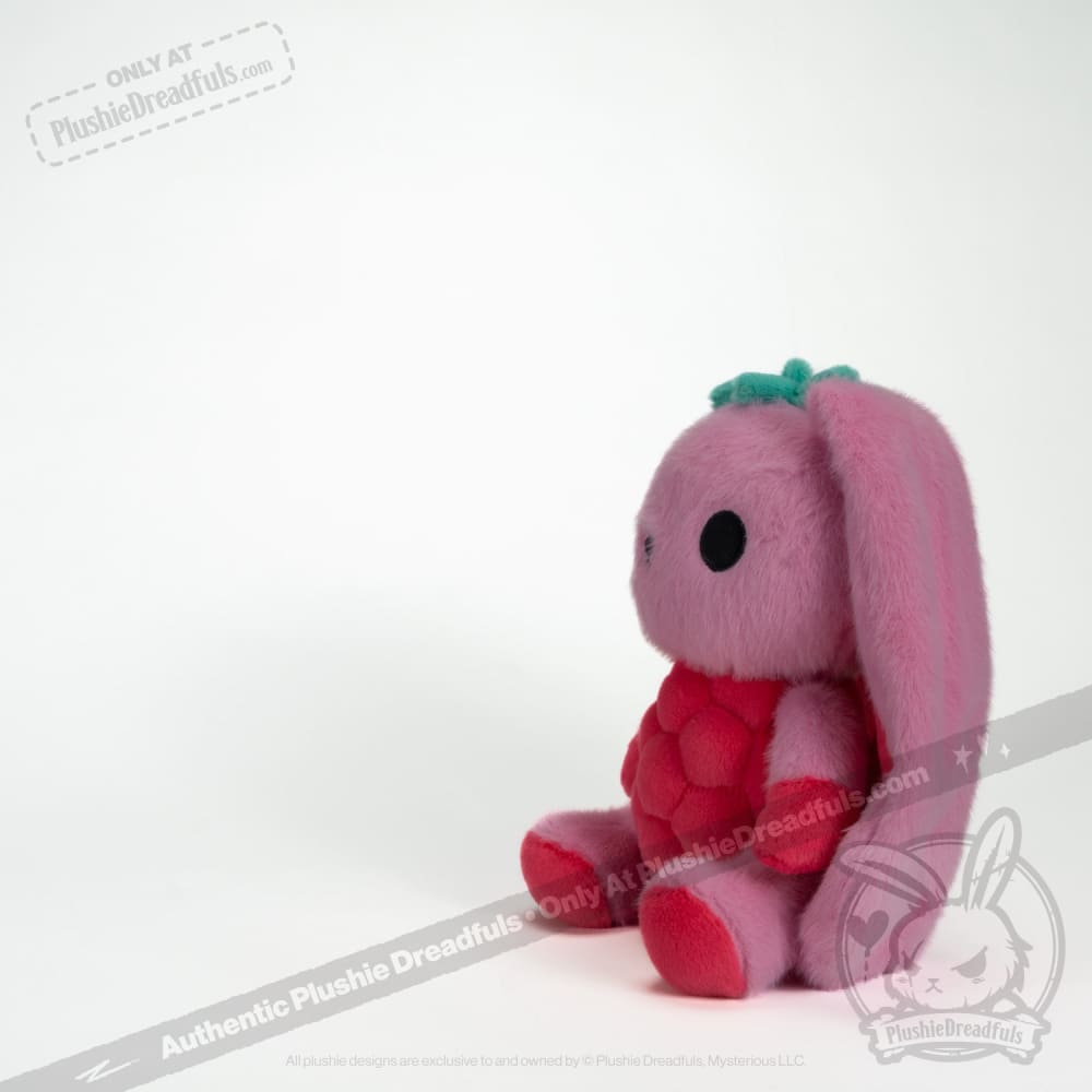 Plushie Dreadfuls Raspberry Bunny Stuffed Animal Toy - Soft Cuddly Bunny Plush for Kids, Gift & Home Decor