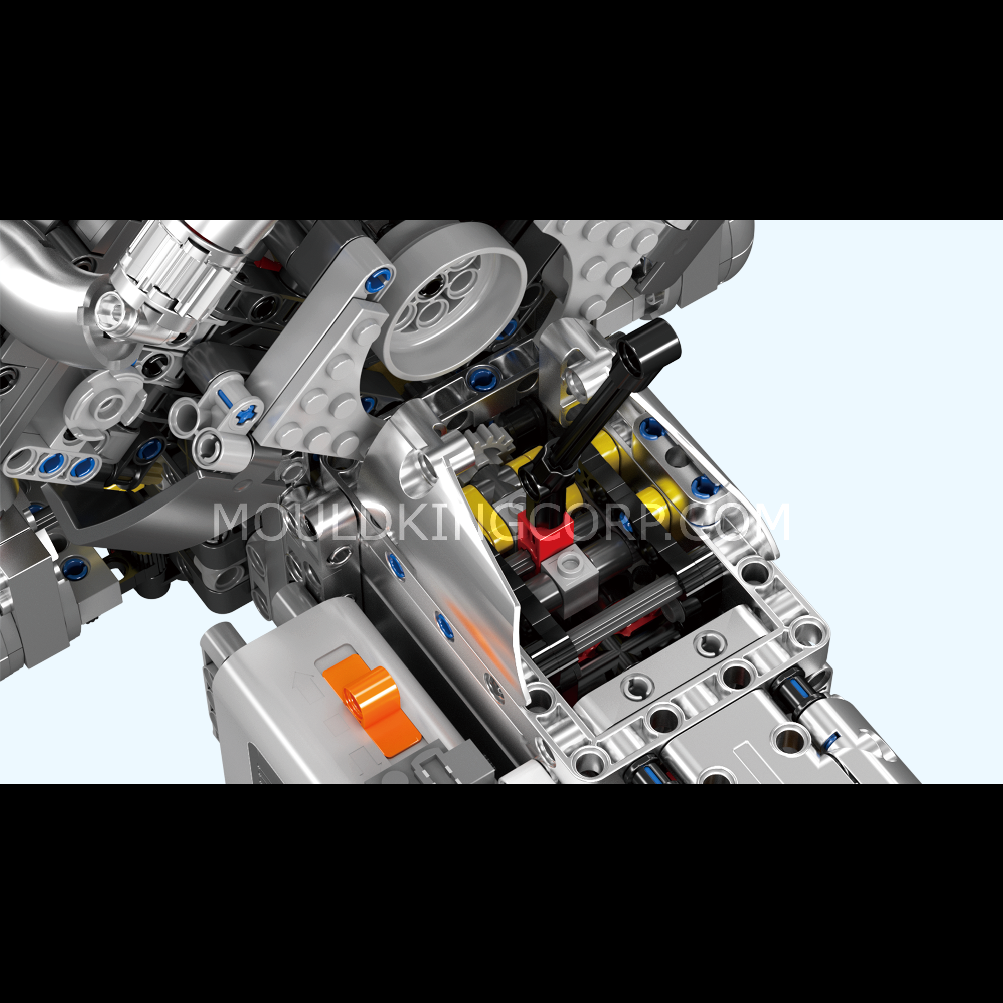 Mould King 10201 Motorized Hypercar W16 Engine & Gearbox Building Set - 2,024 Piece Model Car Kit for Adults & Teens | STEM Educational Toy, Collector's Display, DIY Engineering Project for Car Enthusiasts