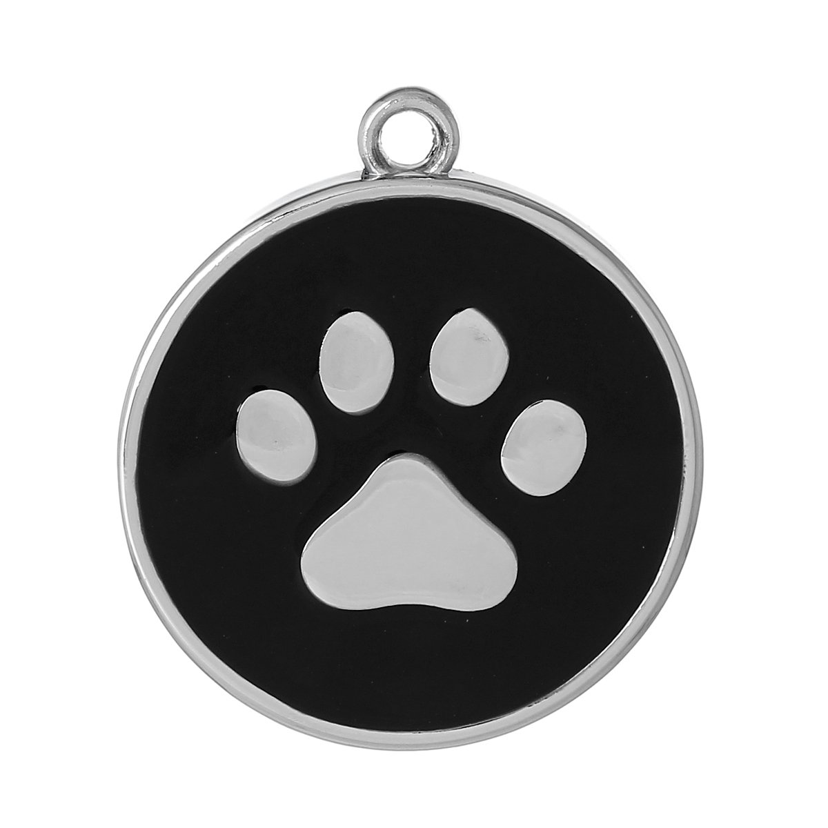 Sparkling Dog Paw Print Charm Pendant Necklace for Women - Perfect for Pet Lovers, Gift Giving & Everyday Wear