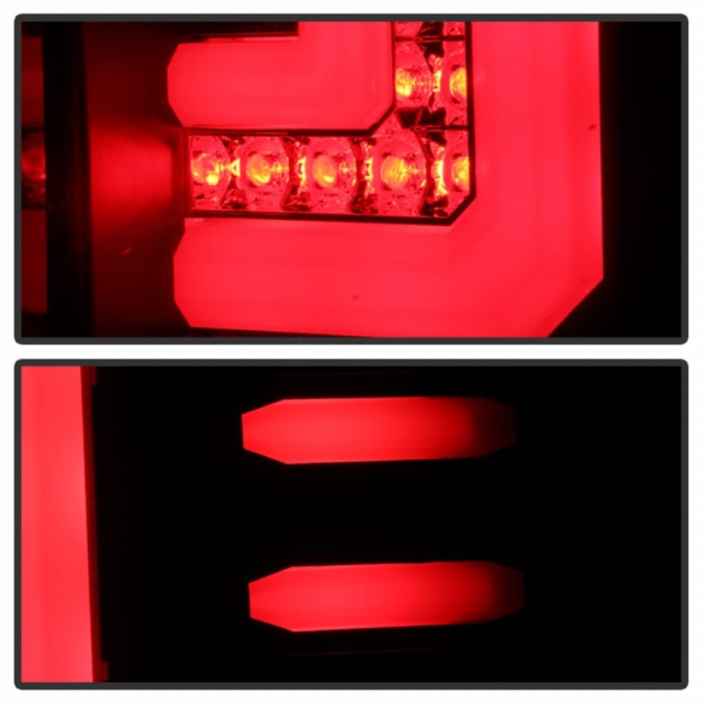 2016-2017 GMC Sierra 1500 Spyder LED Tail Lights Pair with Light Bar - Black (Part# 5083777) | Durable & Stylish Upgrade for Night Driving & Off-Road Adventures