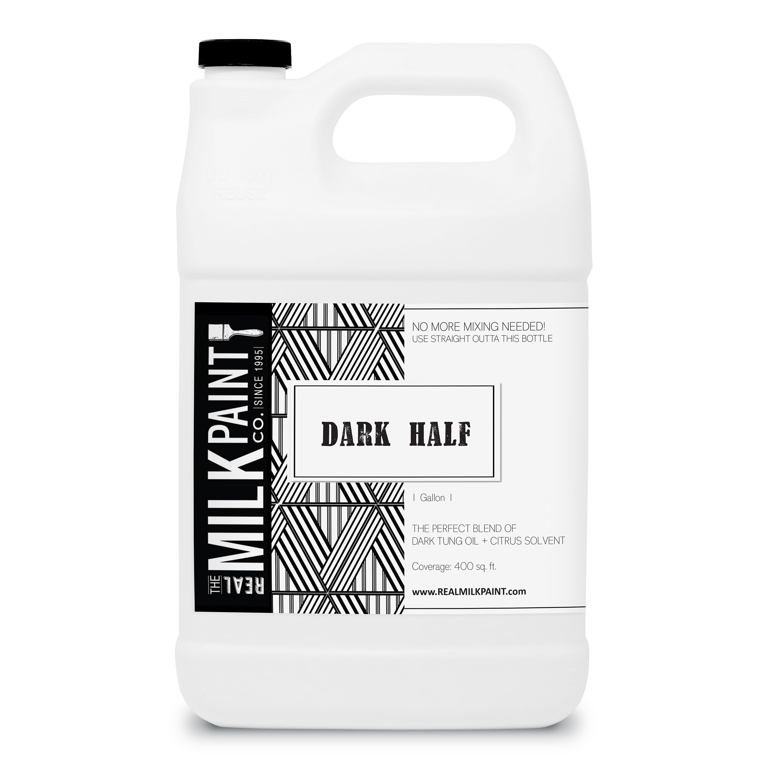 **Dark Half Real Milk Paint & Dark Tung Oil - 1 Gallon Food Grade Wood Finish for Cutting Boards, Butcher Blocks, Floors, Clay, Stone & Slate | Eco-Friendly, Non-Toxic for Kitchen & DIY Projects**