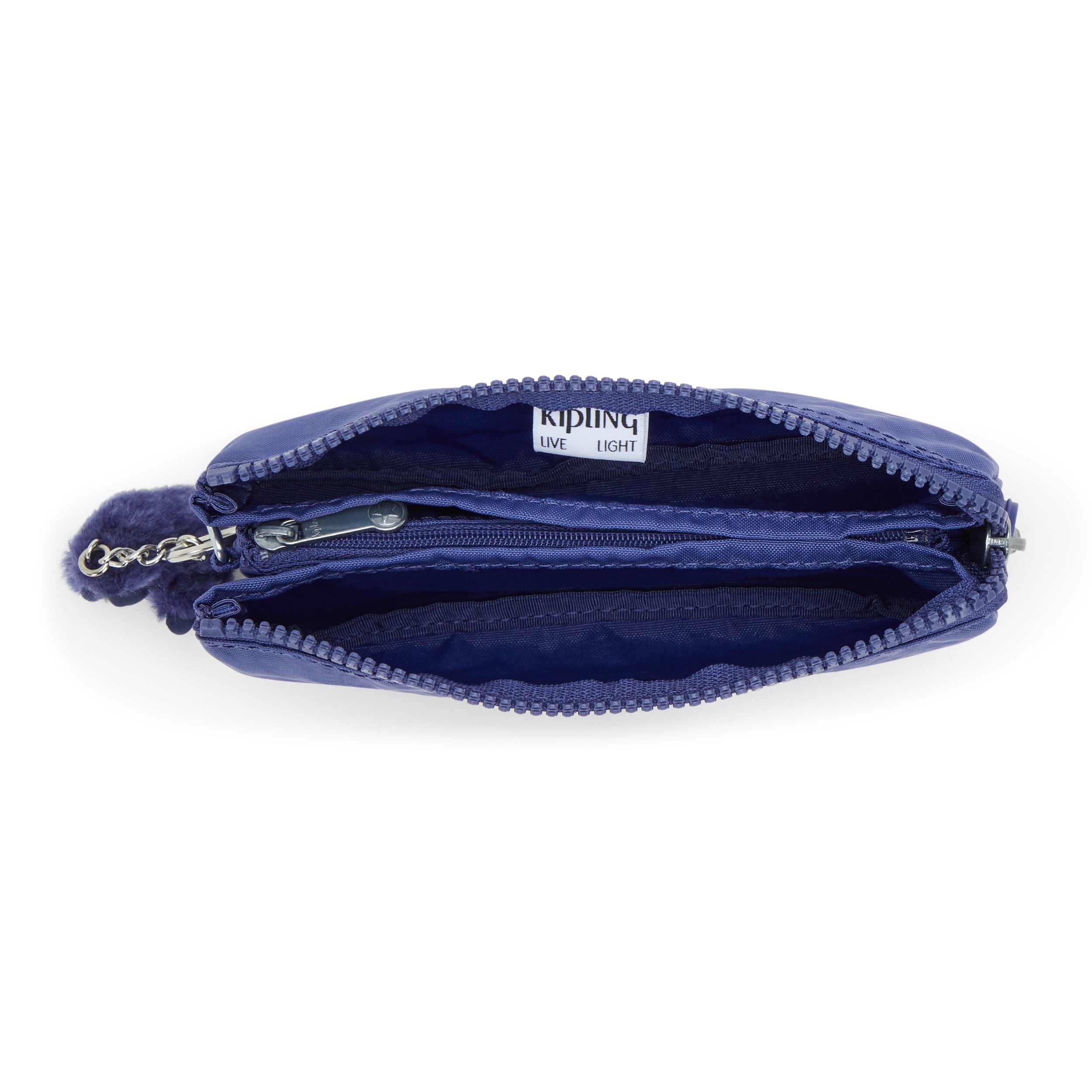 Kipling Creativity Large Pouch - Spacious Waterproof Travel Organizer Bag for Women, Ocean Blue | Perfect for Toiletries, Makeup, Electronics & Travel Essentials
