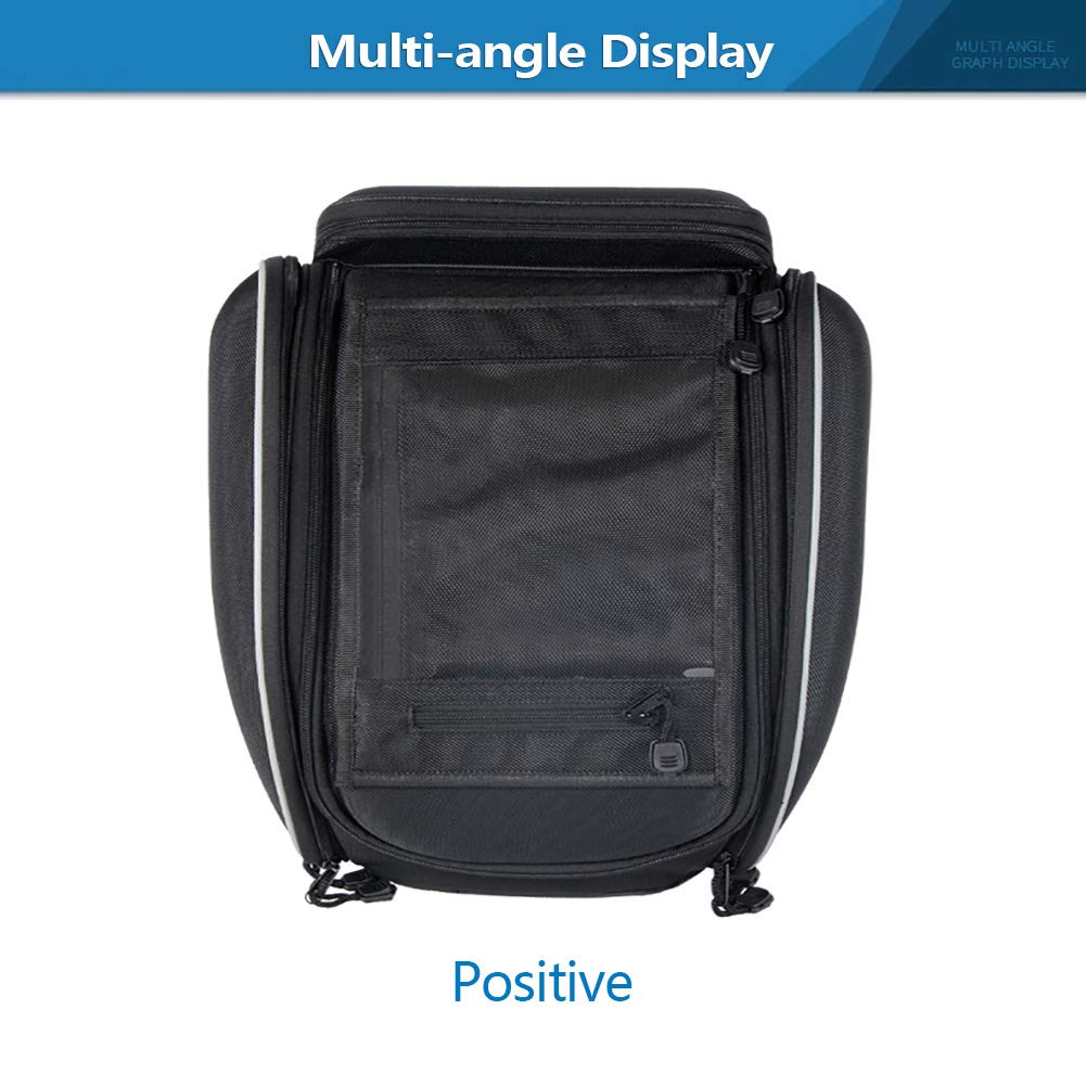 KATUR 30L Motorcycle Magnetic Tank Bag - Waterproof Travel Luggage with Rain Cover for Riding, Racing & Adventure | Durable Fuel-Resistant Backpack for Tools & Gear Storage