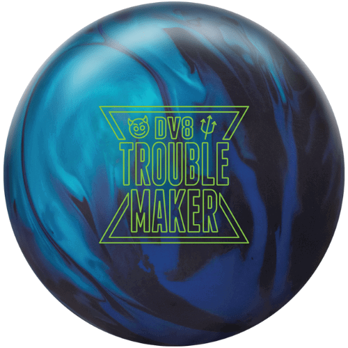 DV8 Trouble Maker Hybrid Bowling Ball - High Performance Reactive Resin for Hook & Power | Perfect for League Play & Tournament Competition