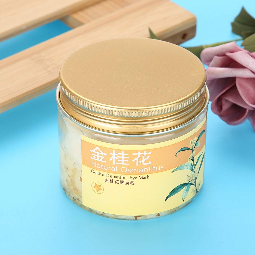 80-Pack Gold Osmanthus Eye Mask - Anti-Aging Collagen Under Eye Patches for Puffy Eyes, Dark Circles, Wrinkles & Eye Bags | Deep Moisturizing & Elasticity Boost | Perfect for Night Routine, Travel & Spa Days