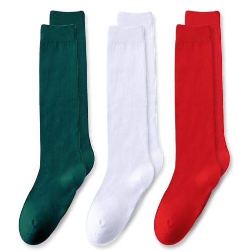Plain White Bright Red Green 3 Pack