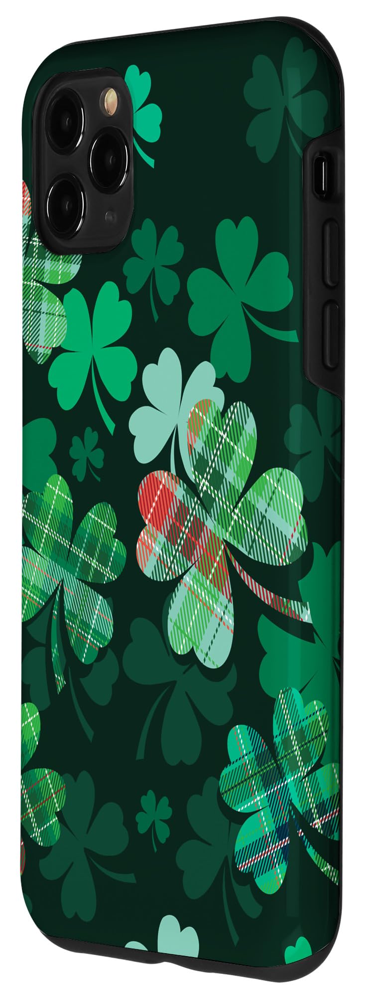 iPhone 11 Pro Max Case - Green Shamrock Pattern Protective Cover for St. Patrick's Day | Durable Slim Fit Phone Case for Daily Use, Parties & Holiday Celebrations