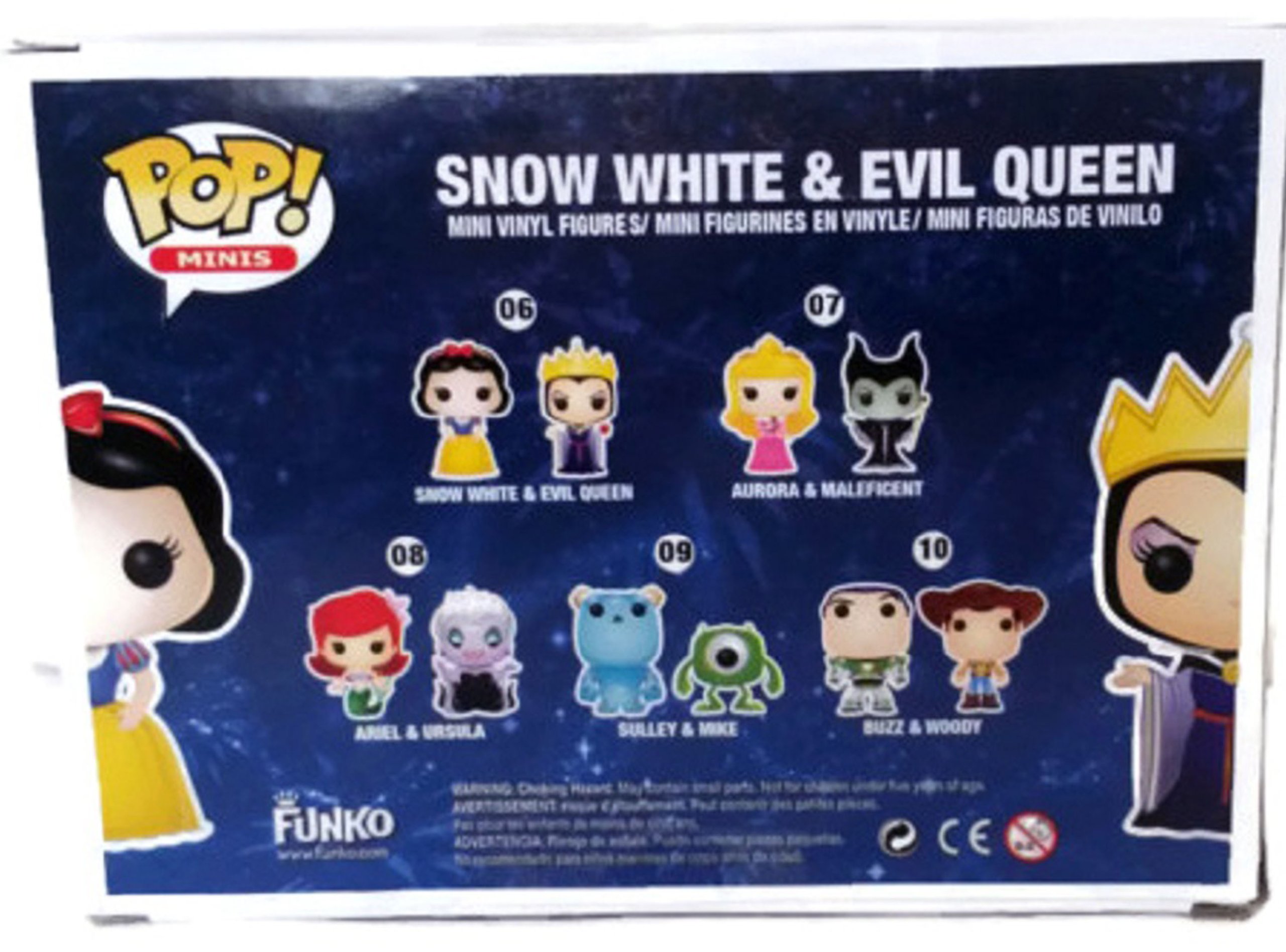 Disney Snow White & Evil Queen Funko Pop! Minis Collectible Figures - Perfect for Disney Fans, Movie Lovers, and Pop Culture Collectors | Great for Display, Gifts, and Home Decor