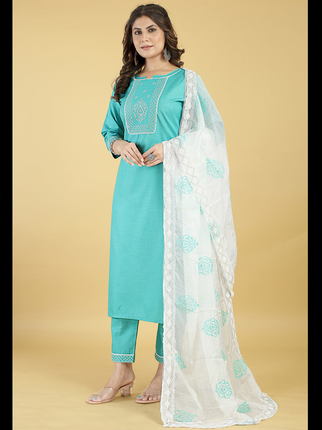 Stylish Blue Designer Ready-Made Pant Suit with Elegant Embroidery - Perfect for Weddings, Parties & Formal Events