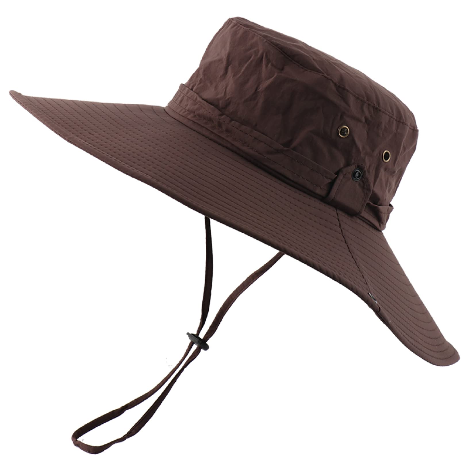 Breathable Mesh Sun Hat for Men - Wide Brim Summer Bucket Hat for Outdoor Fishing, Hiking & Beach Activities - UV Protection Casual Cap
