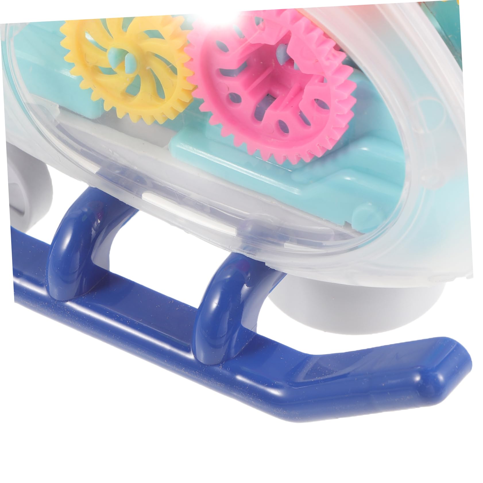 4-Piece Transparent Gear Plan Car Toys for Toddlers - Light Up Helicopter & Kids Toy Gift Set | Fun Learning & Pretend Play for Boys & Girls | Birthday Party Favors & Early Childhood Development