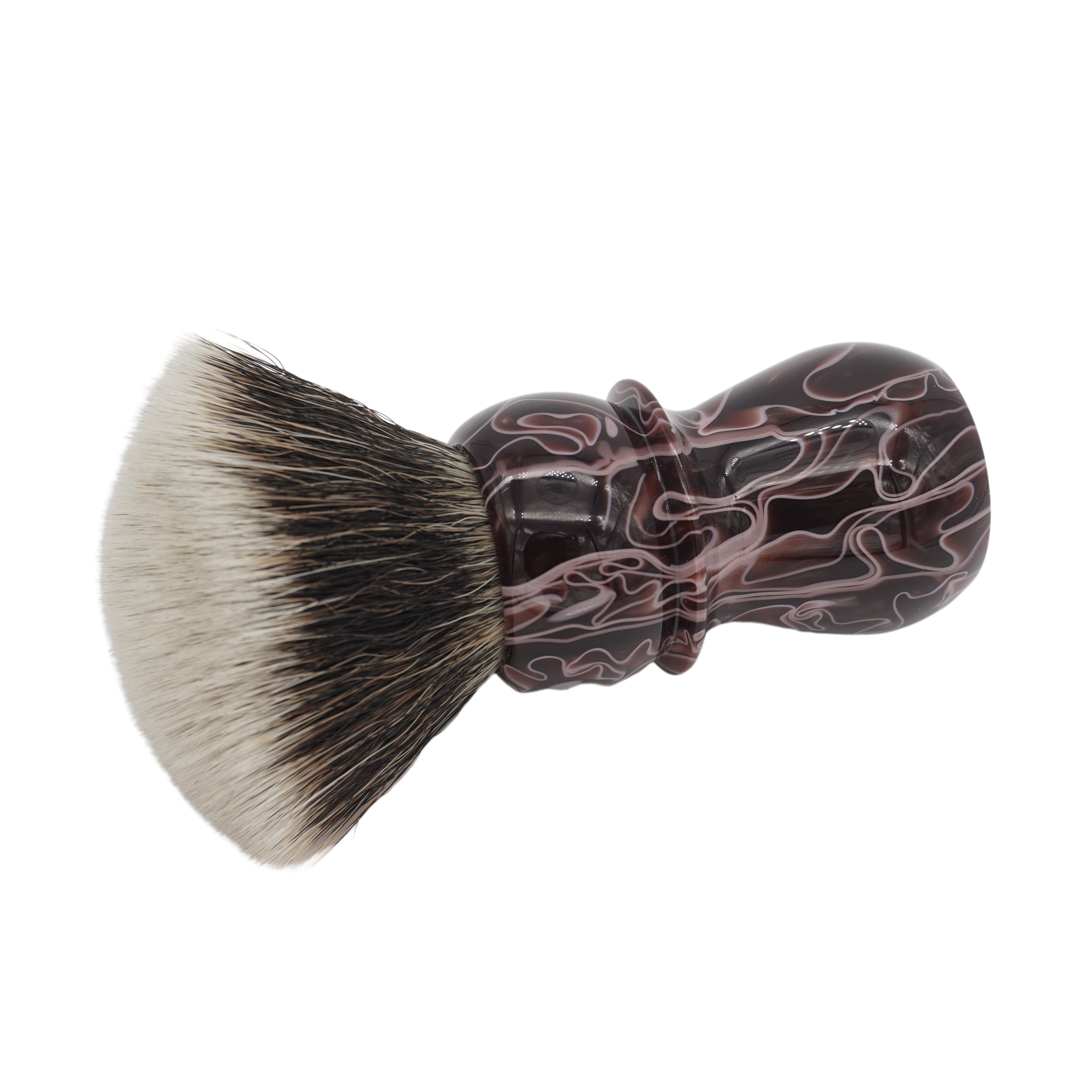 AP Shave Co. 28mm G5C Synthetic Shaving Brush - Premium Brown Handle for Wet Shaving | Perfect for Men's Grooming, Travel & Luxury Shaving Kits