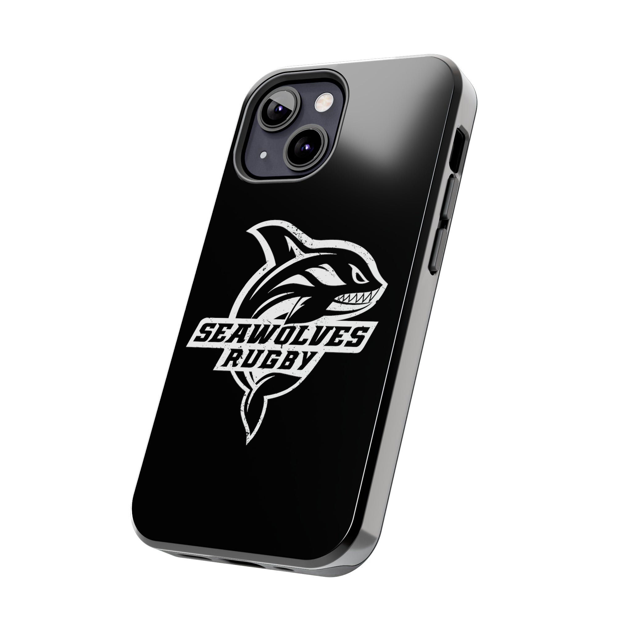 Seawolves Black Rugged Phone Case - Durable & Shockproof Protection for iPhone & Android - Perfect for Outdoor, Sports & Daily Use