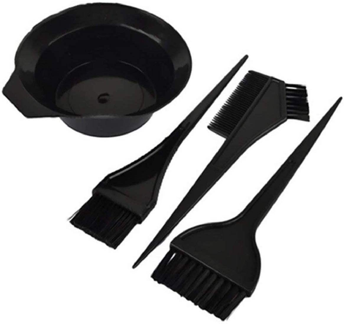 Baba Enterprises Professional Hair Coloring Kit - Hair Comb, Dye Brush & Mixing Bowl for Salon & Home Use (Black) | Perfect for DIY Hair Dye, Highlights & Root Touch Ups
