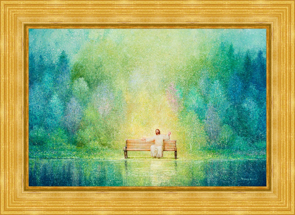 Come Unto Me and I Will Give You Rest - Inspirational Christian Wall Art for Home Decor & Church - Perfect for Bedroom, Living Room & Office