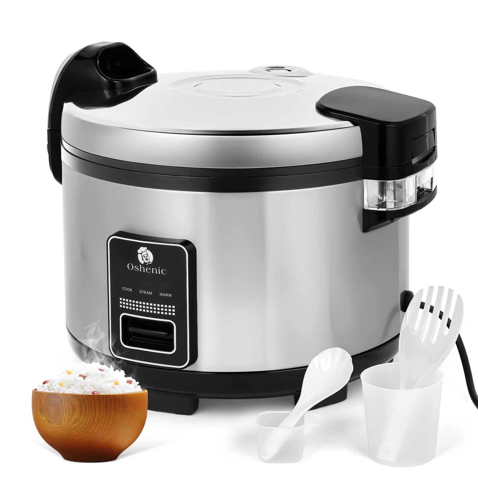 Commercial Rice Cooker & Warmer - 84 Cups (Cooked) Capacity, 15.85 Qt/15L Large Electric Rice Cooker with Auto Keep Warm & Non-Stick Inner Pot, 1350W Fast Cooking - Perfect for Restaurants, Hotels, Catering & Large Family Gatherings