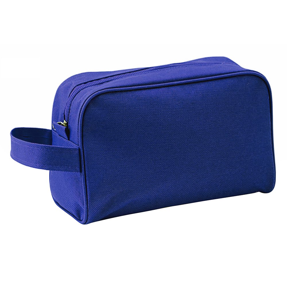 eBuyGB Men's & Women's Travel Cosmetic Bag - Waterproof Makeup Organizer for Overnight Trips, Shaving & Toiletries - Durable Polyester, Blue, One Size - Perfect for Air Travel, Gym & Weekend Getaways