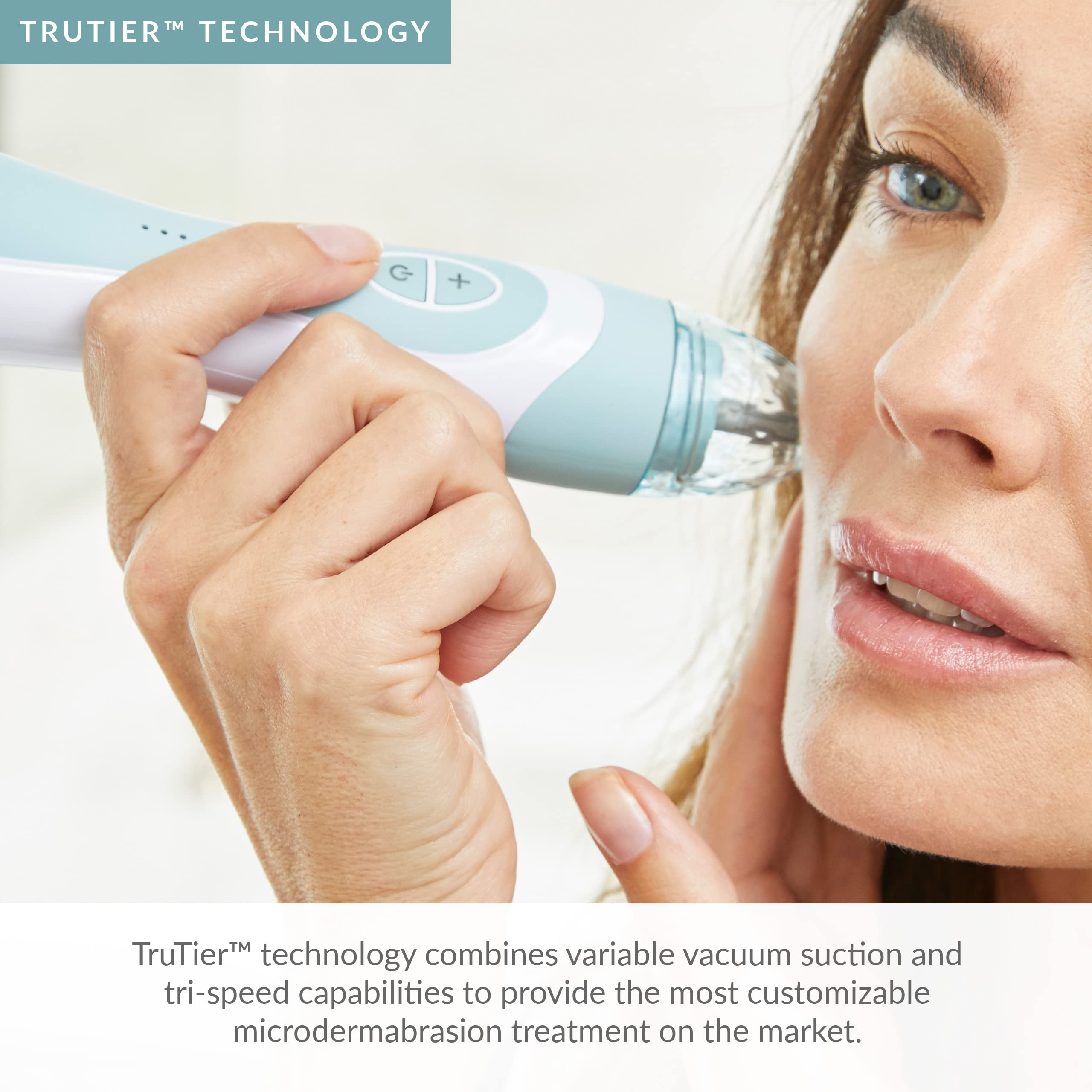 PMD Personal Microderm Elite Pro - At-Home Microdermabrasion Device for Face & Body - Exfoliating Crystals & Vacuum Suction Machine - 3 Speed Settings for Glowing Skin - Perfect for Anti-Aging, Acne Treatment & Skin Rejuvenation at Home
