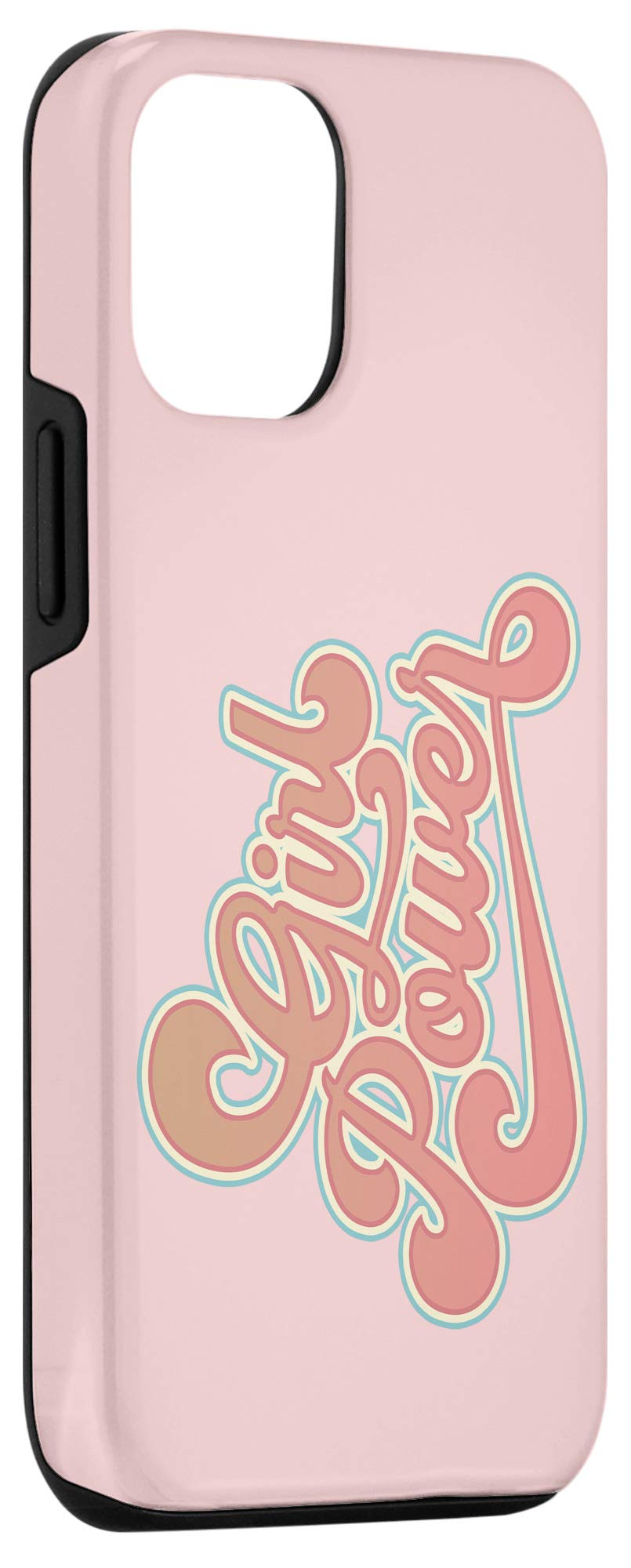 Retro Feminist 70s Style Vintage iPhone 12/12 Pro Case - Girl Power Gift for Women, Feminism Phone Cover - Perfect for Protests, Pride Events & Feminist Gift Giving