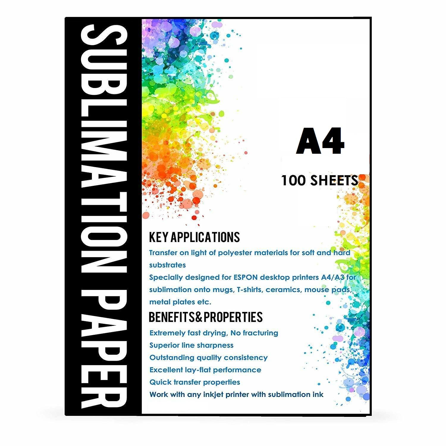 Sublimation Heat Transfer Printer Bundle for T-Shirts, Ceramic Mugs & Bags - Professional Heat Press Machine for DIY Printing & Custom Gifts