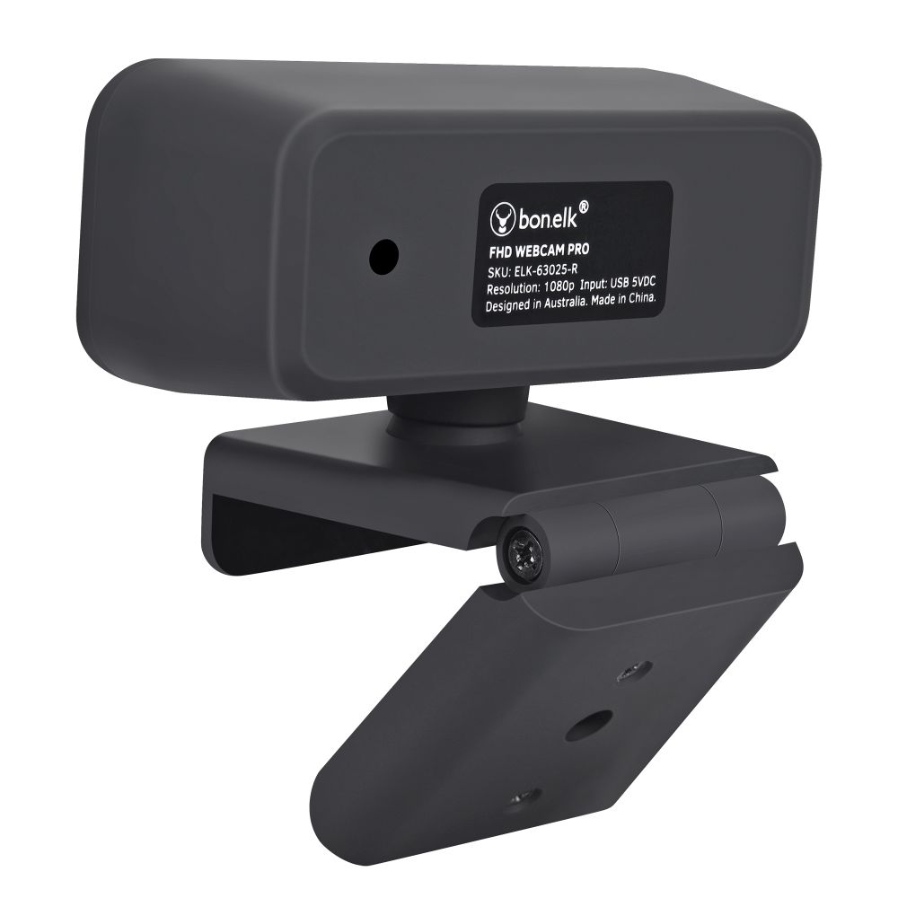 Bonelk Pro 1080p USB Webcam with Clip - HD Streaming Web Camera for Laptop, Desktop, PC - Perfect for Zoom Meetings, Online Classes & Video Conferencing (Black)