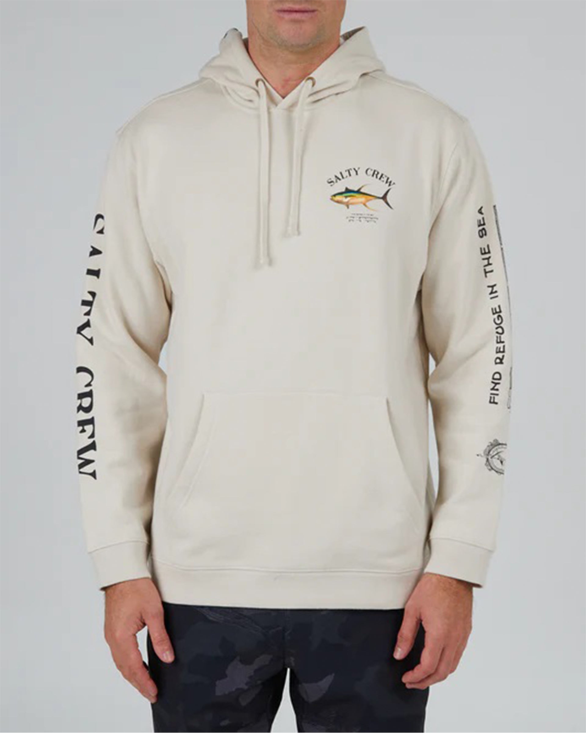 Ahi Mount P/O Hooded Fleece Jacket for Men & Women - Warm Winter Outdoor Bone Color - Perfect for Hiking, Camping, and Casual Wear