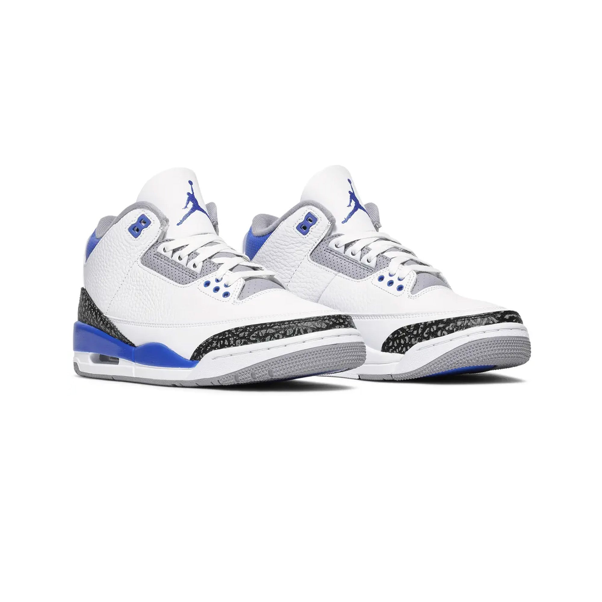 Air Jordan 3 'Racer Blue' Retro Sneakers (2021 Release) - Men's Basketball Shoes for Casual Wear & Street Style