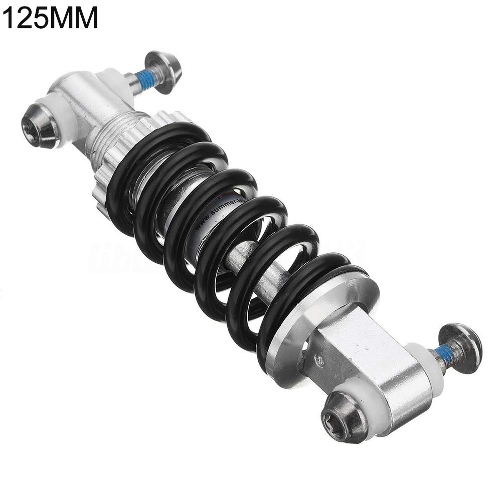 RisoAmarolj 750LB Mountain Bike Rear Shock Absorber - 125mm Black MTB Suspension Damper Spring for Cycling & Trail Riding | Perfect for Downhill, Cross-Country & Bikepacking Adventures