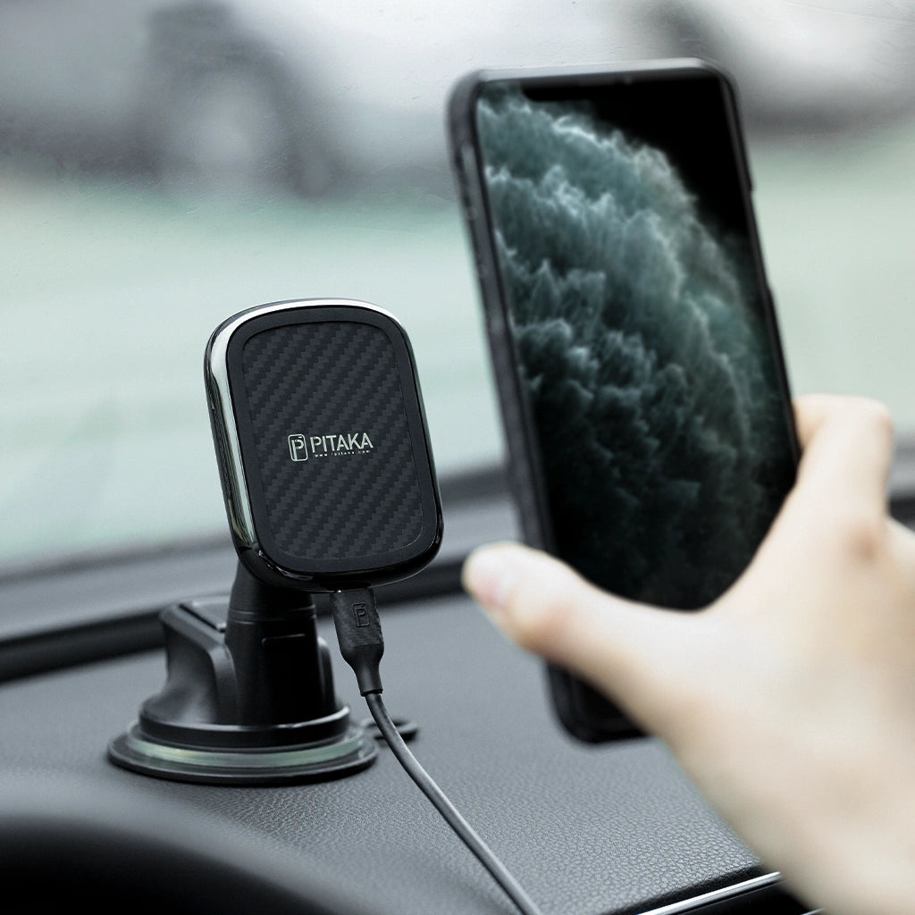 MagEZ Mount Qi - Wireless Charging Car Mount for iPhone & Android - Perfect for Hands-Free Driving & Commuting