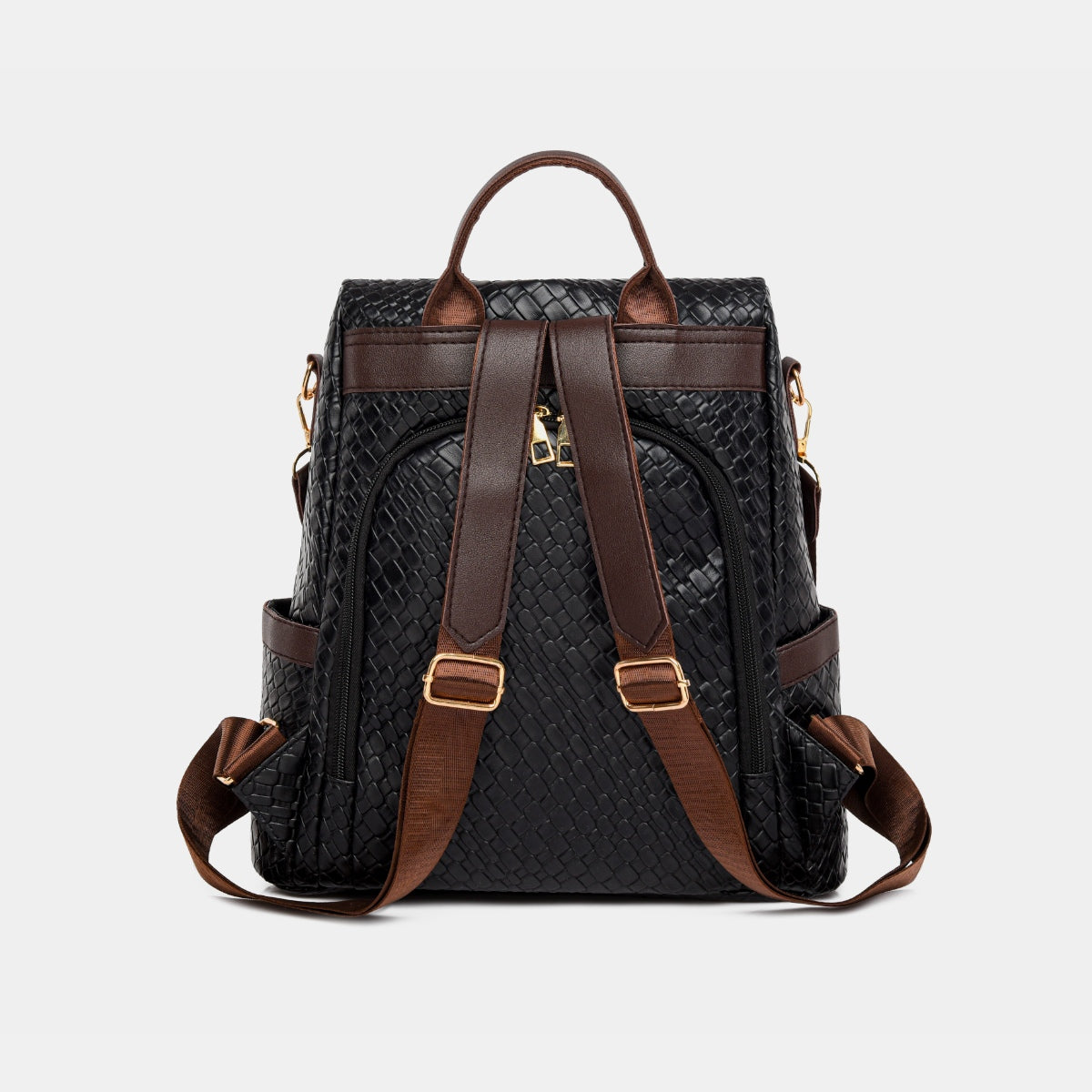 Premium PU Leather Backpack for Women & Men - Stylish Water-Resistant Laptop Bag for Work, School & Travel - 15.6 Inch Laptop Compartment & USB Charging Port