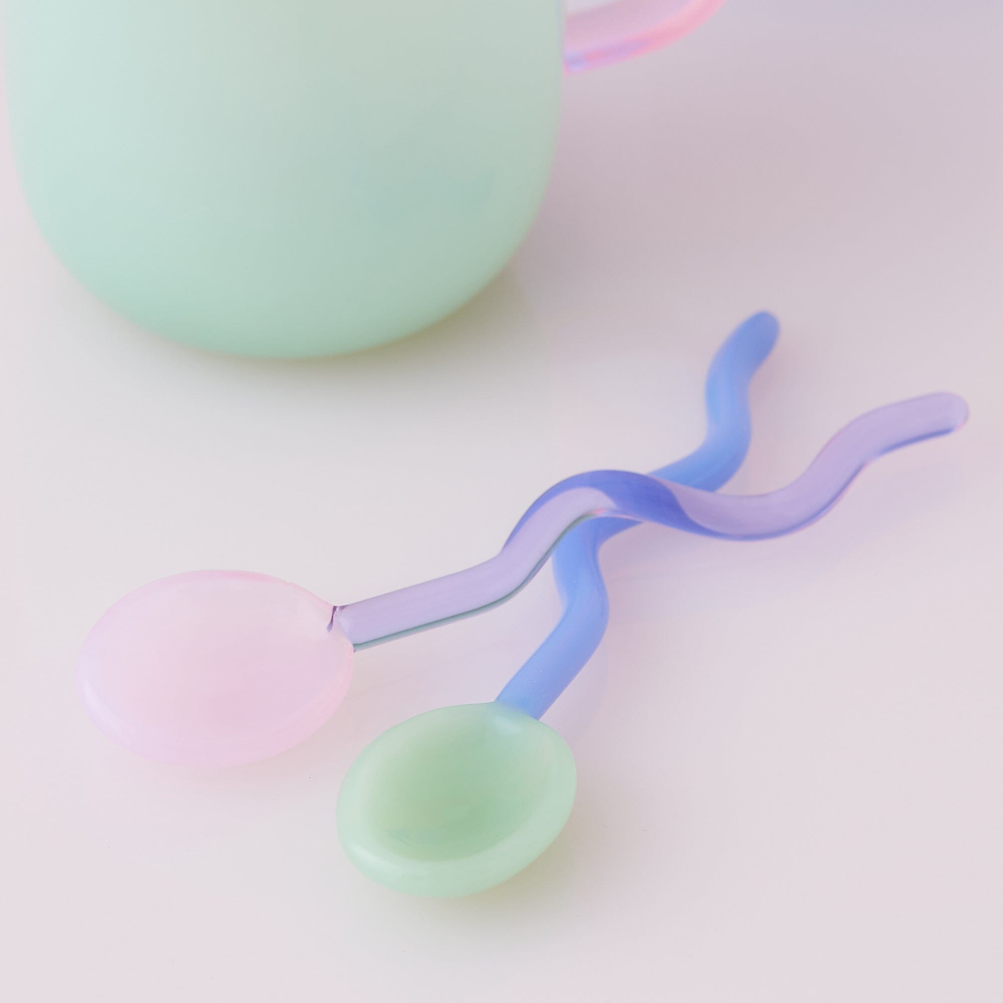 Premium Pink & Purple Glass Cocktail Muddler - Bar Spoon for Mojitos, Old Fashioned & Mixology - Perfect for Home Bars & Bartending Gifts