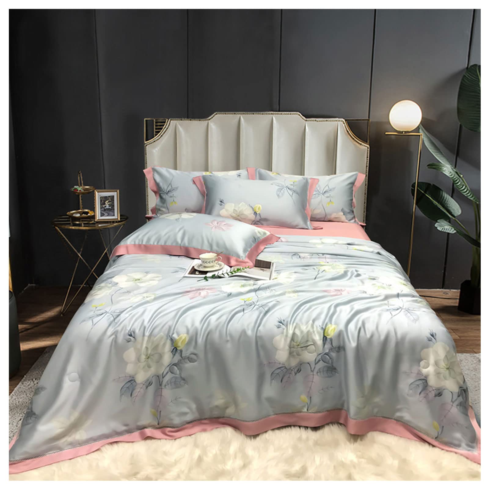 Breathable Tencel Summer Cooling Quilt - Lightweight Air Conditioning Blanket for Hot Sleepers (B-200 * 230CM) | Perfect for Bedroom, Guest Room & Dormitory Use