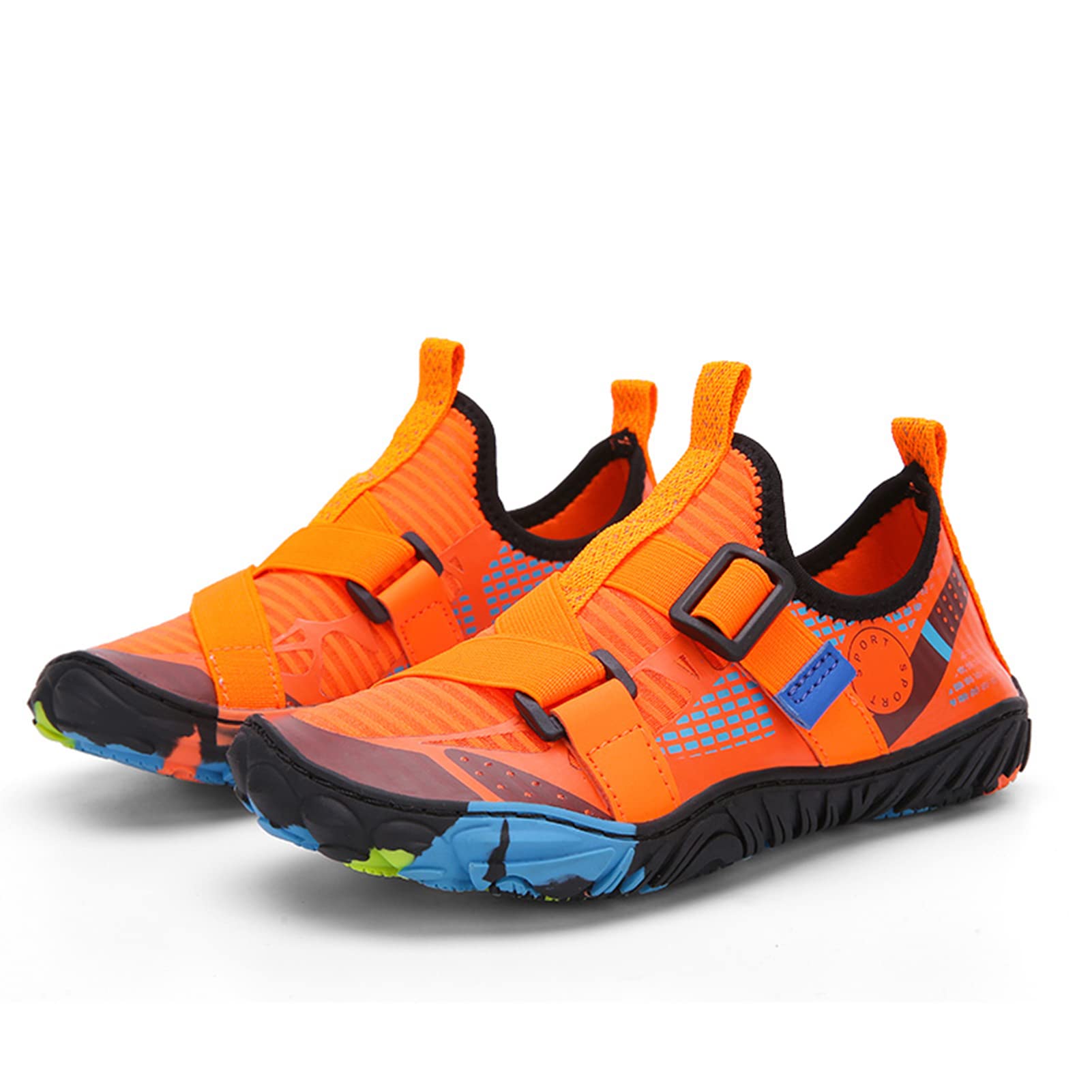 UMANPOO Kids Water Shoes for Boys & Girls - Barefoot Slip-On Sneakers for Swimming, Beach, Running, Hiking & Gym - Non-Slip Aqua Shoes for Summer Water Activities & Outdoor Sports