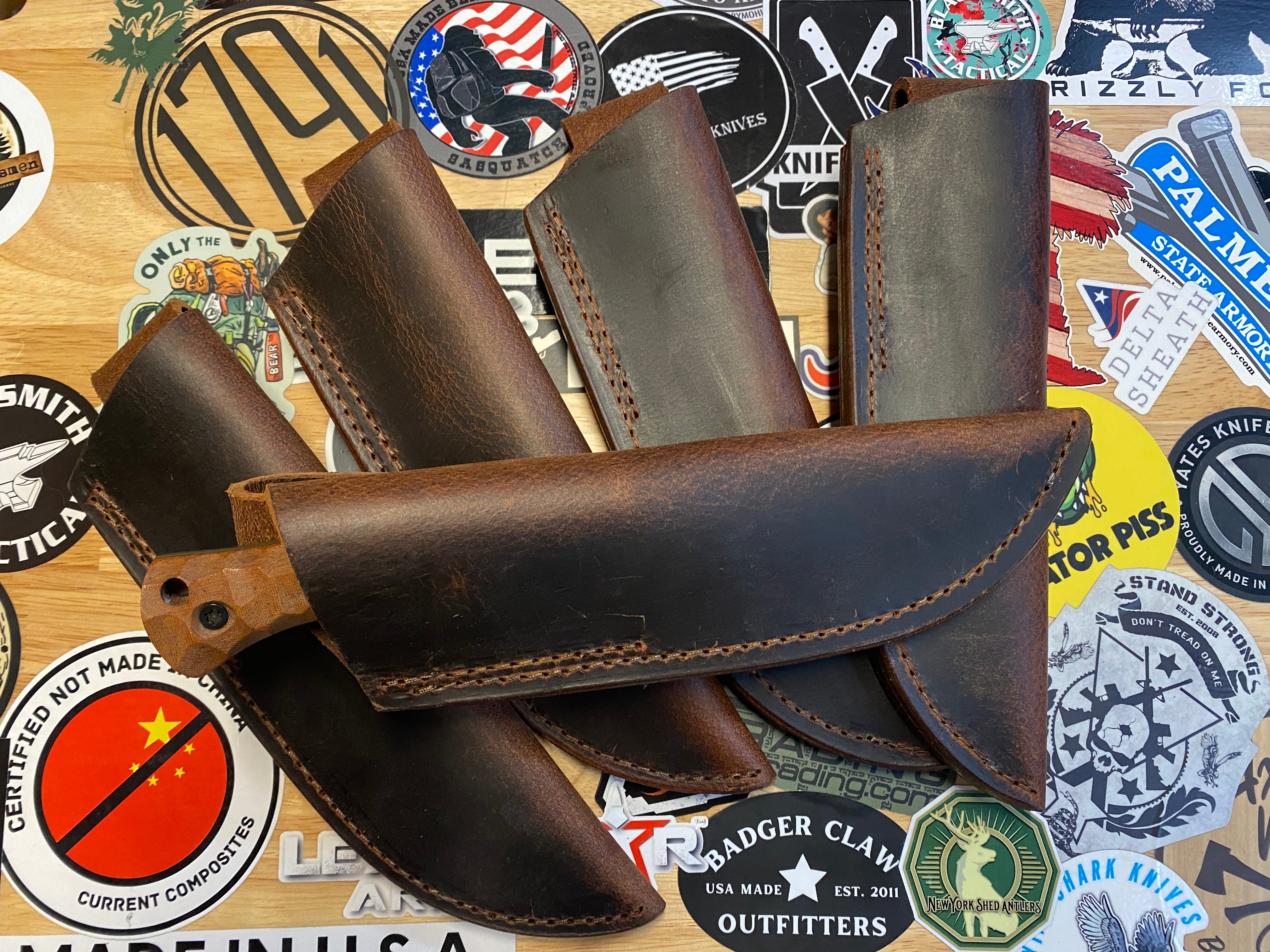 Premium Large Leather Knife Sheath - Durable & Handcrafted for Hunting, Camping & Outdoor Adventures