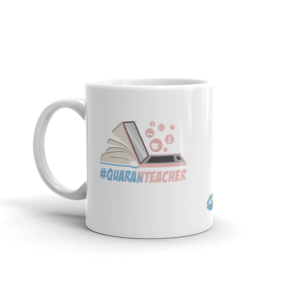 Funny Quaranteacher Back to School Coffee Mug - Perfect First Day Gift for Teachers, Students & Homeschool Moms - Great for Classroom, Home Office & Virtual Learning