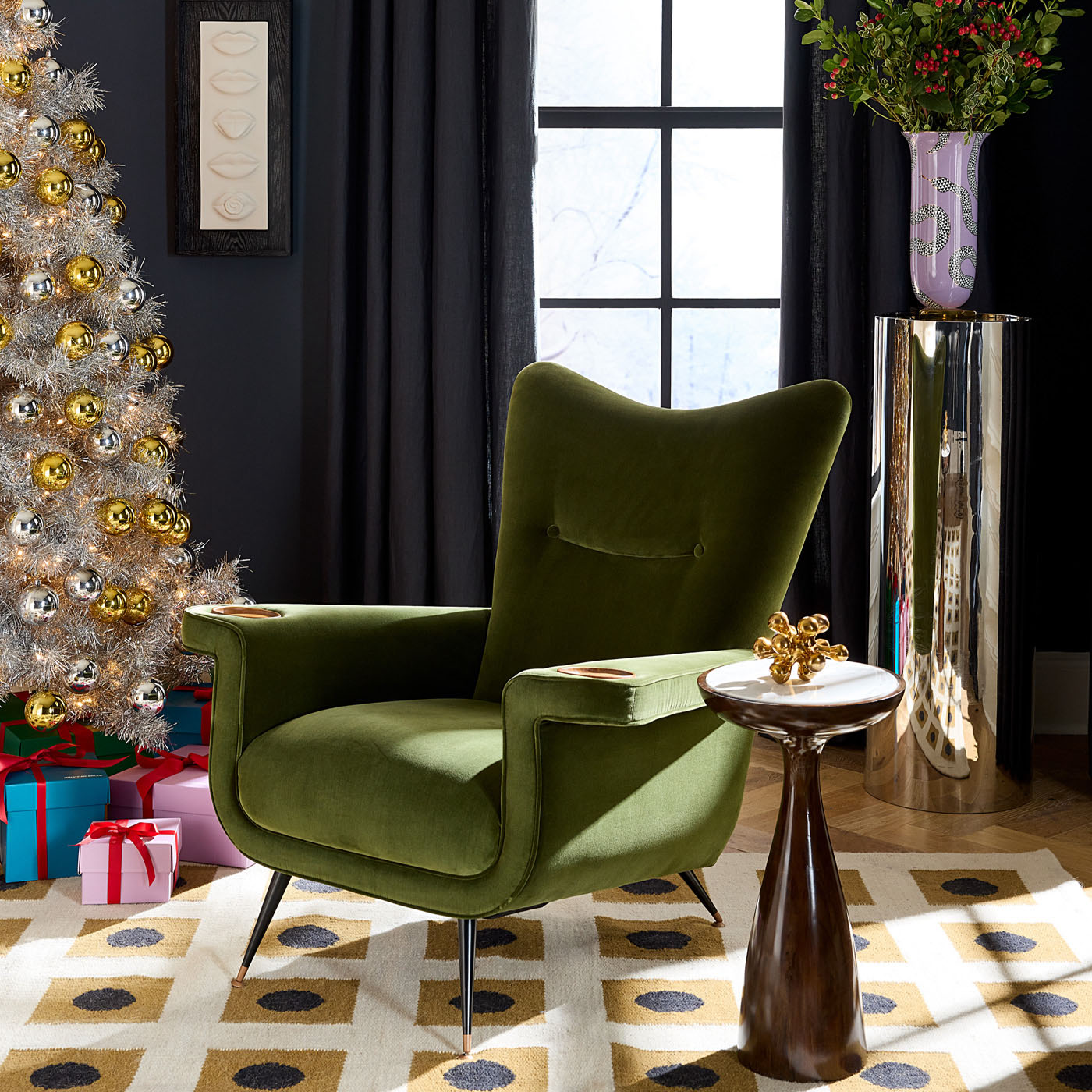 Pierre Lounge Chair - Modern Comfortable Accent Chair for Living Room, Bedroom & Office - Perfect for Relaxing, Reading & Lounging