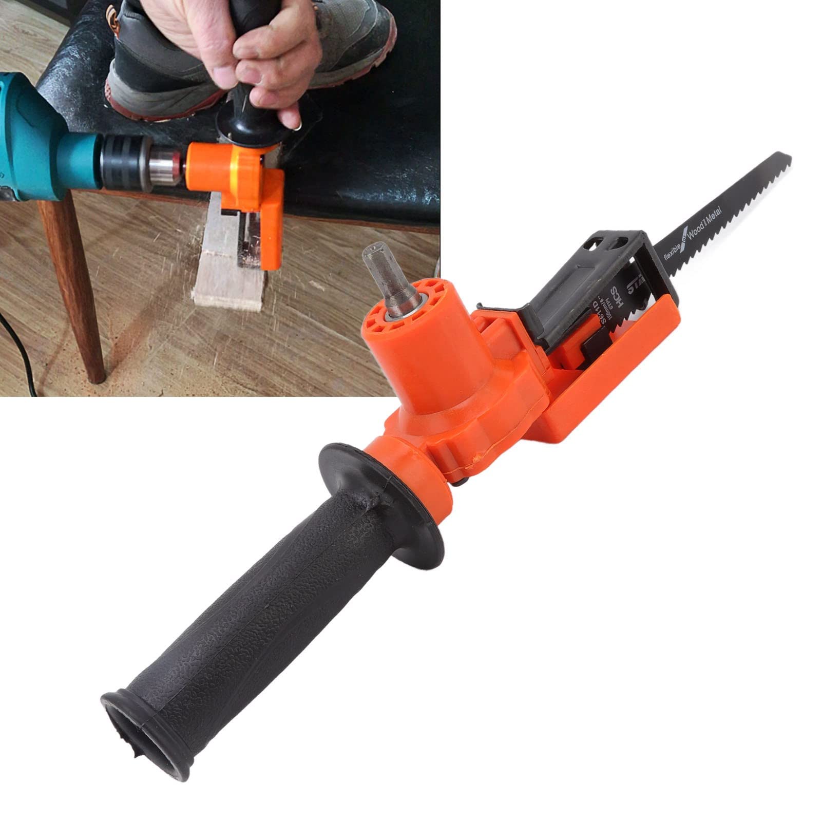 Fdit Cordless Reciprocating Saw - 20V Electric Handheld Saw for Wood, Metal, PVC Cutting - Perfect for DIY Projects, Home Renovation & Construction Work