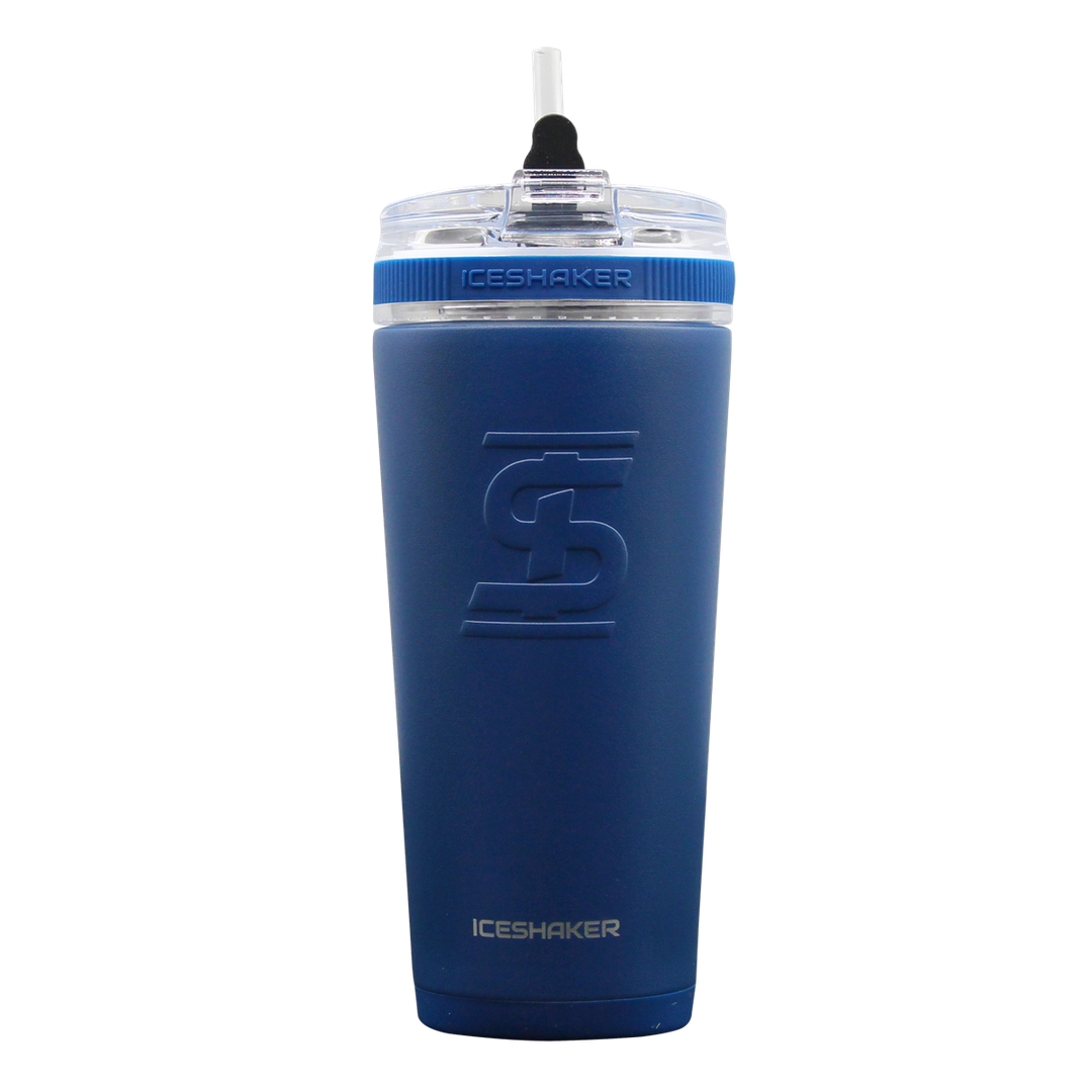 Personalized 26oz Flexible Water Bottle for Mom - Custom Navy Blue Mother's Day Gift - Perfect for Gym, Hiking & Everyday Hydration