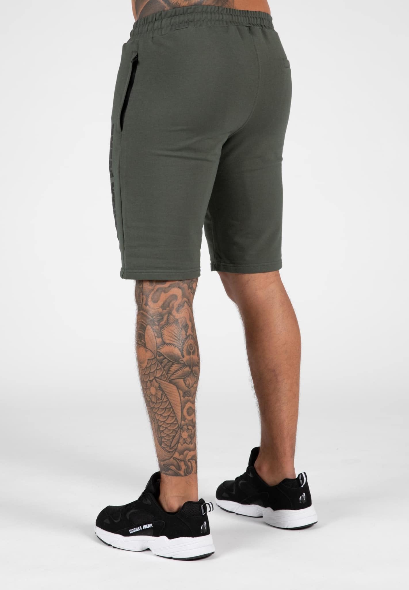 GORILLA WEAR Milo Shorts for Men - Lightweight Quick-Dry Athletic Training Shorts in Green | Perfect for Gym, Running, and Outdoor Workouts