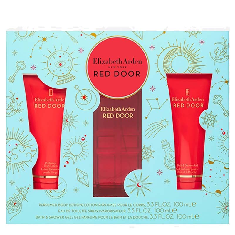 Elizabeth Arden Red Door 3-Piece Luxury Gift Set for Women - Perfect for Birthday, Anniversary & Holiday Gifting | Fragrance, Body Lotion & Shower Gel Trio